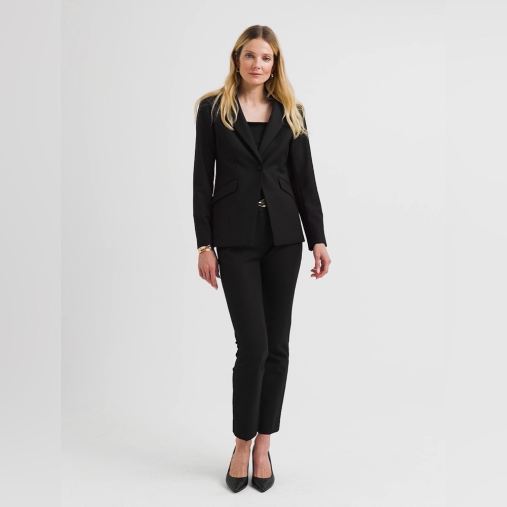 White House Black Market Seasonless Jacket Blazer Black Size 4, NWT MSRP$150